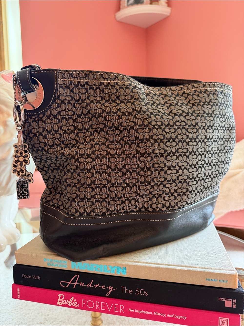 Coach Signature Hobo Shoulder Bag
